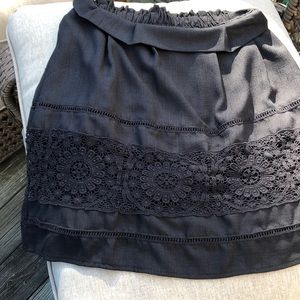 Black patterned skirt